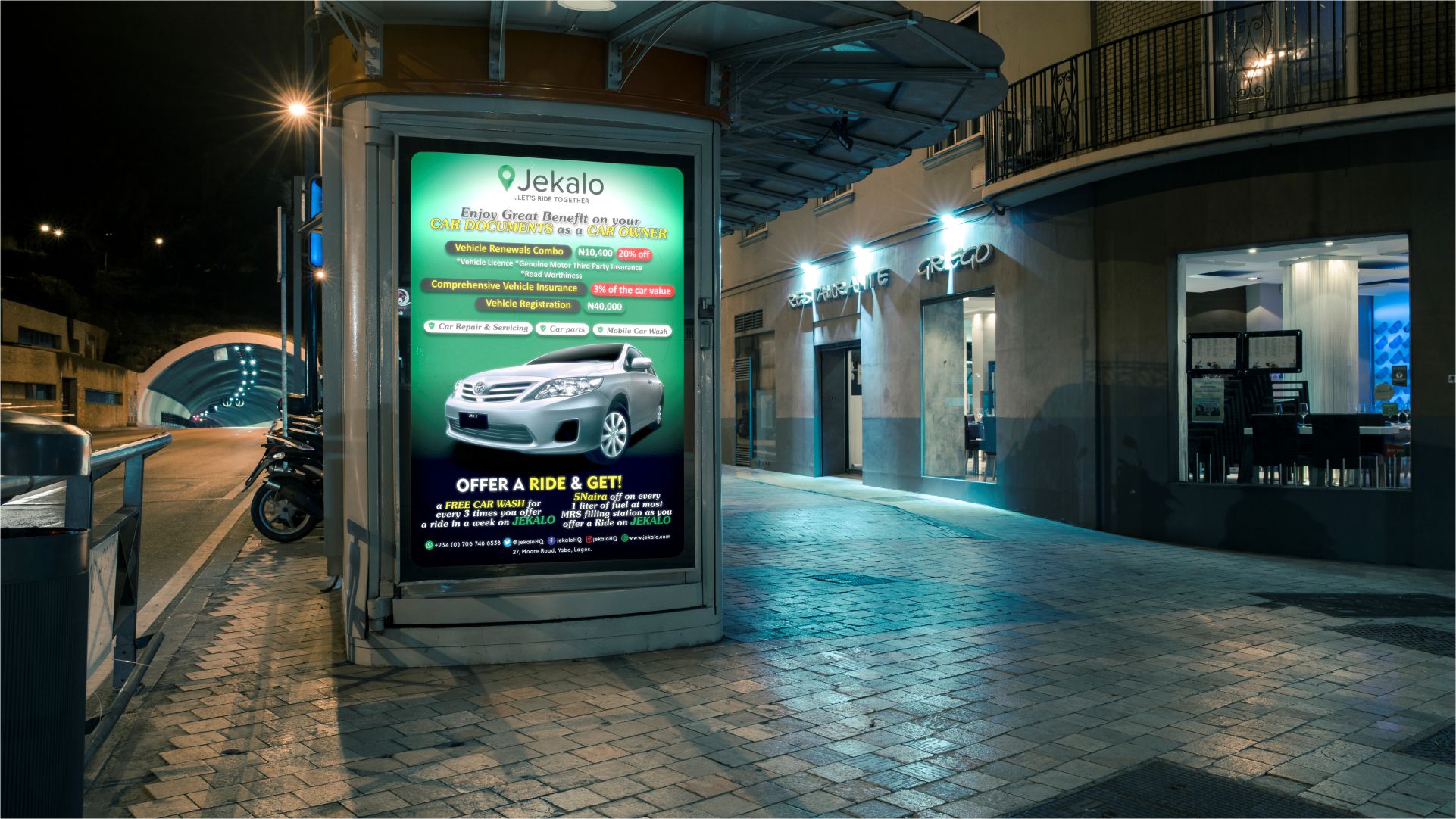 outdoor advertisement and brand identity in lagos nigeria