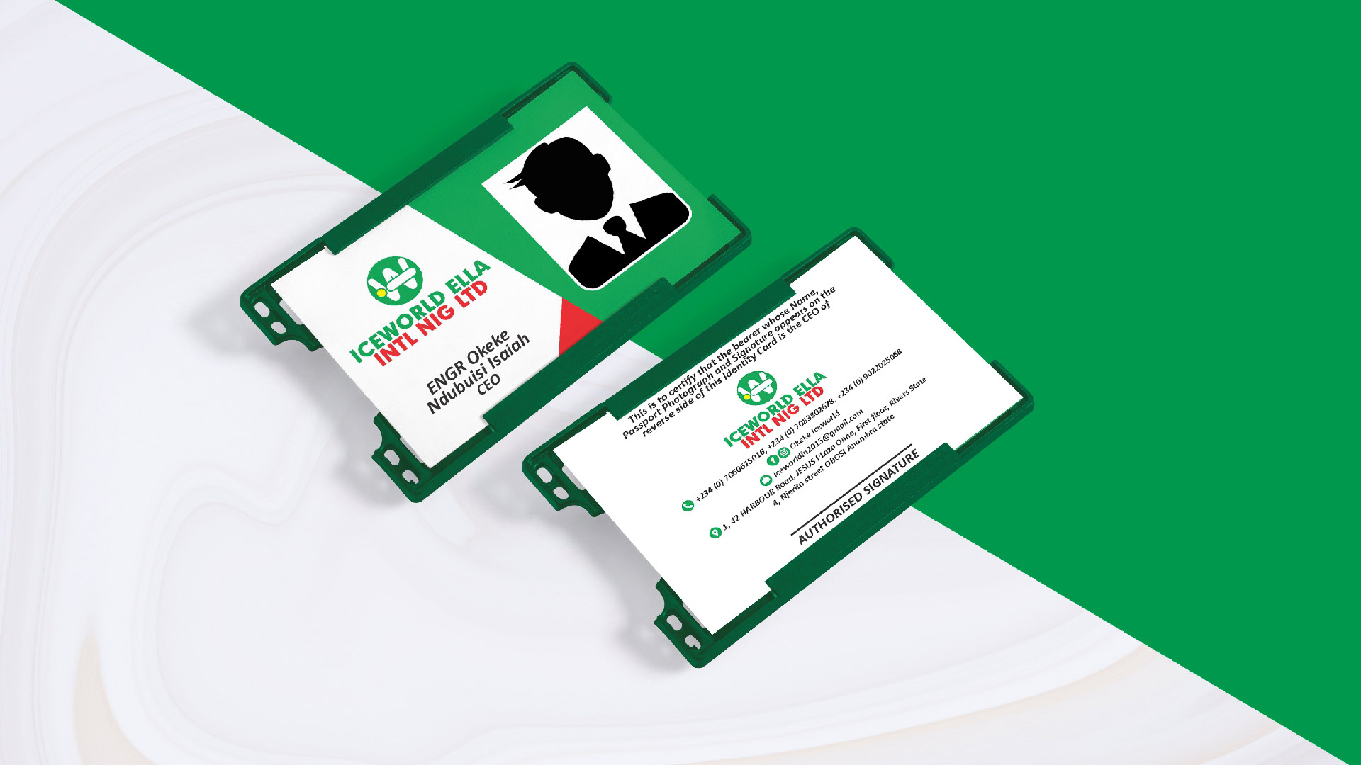 Landscape Plastic ID Card Design and Printing in lagos nigeria