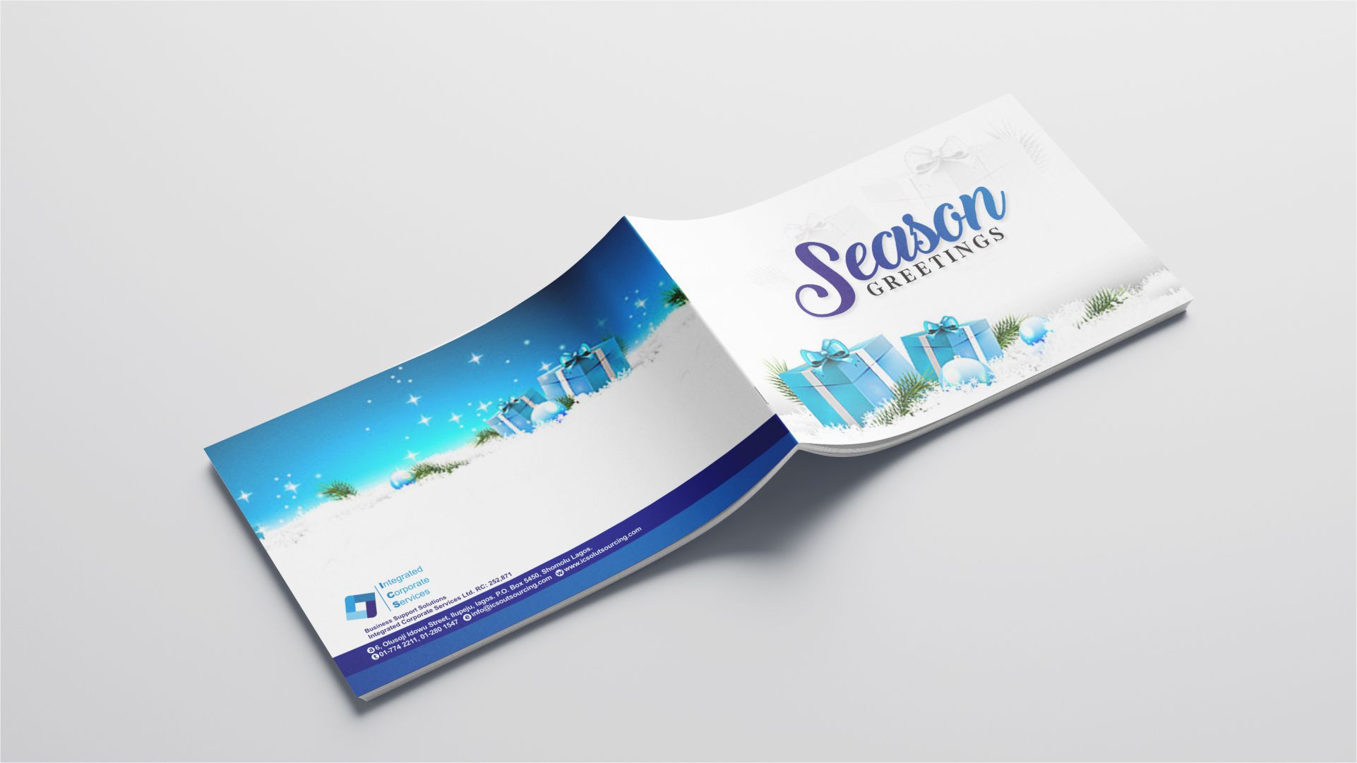 Season's Greetings Card printing and design in Lagos Nigeria