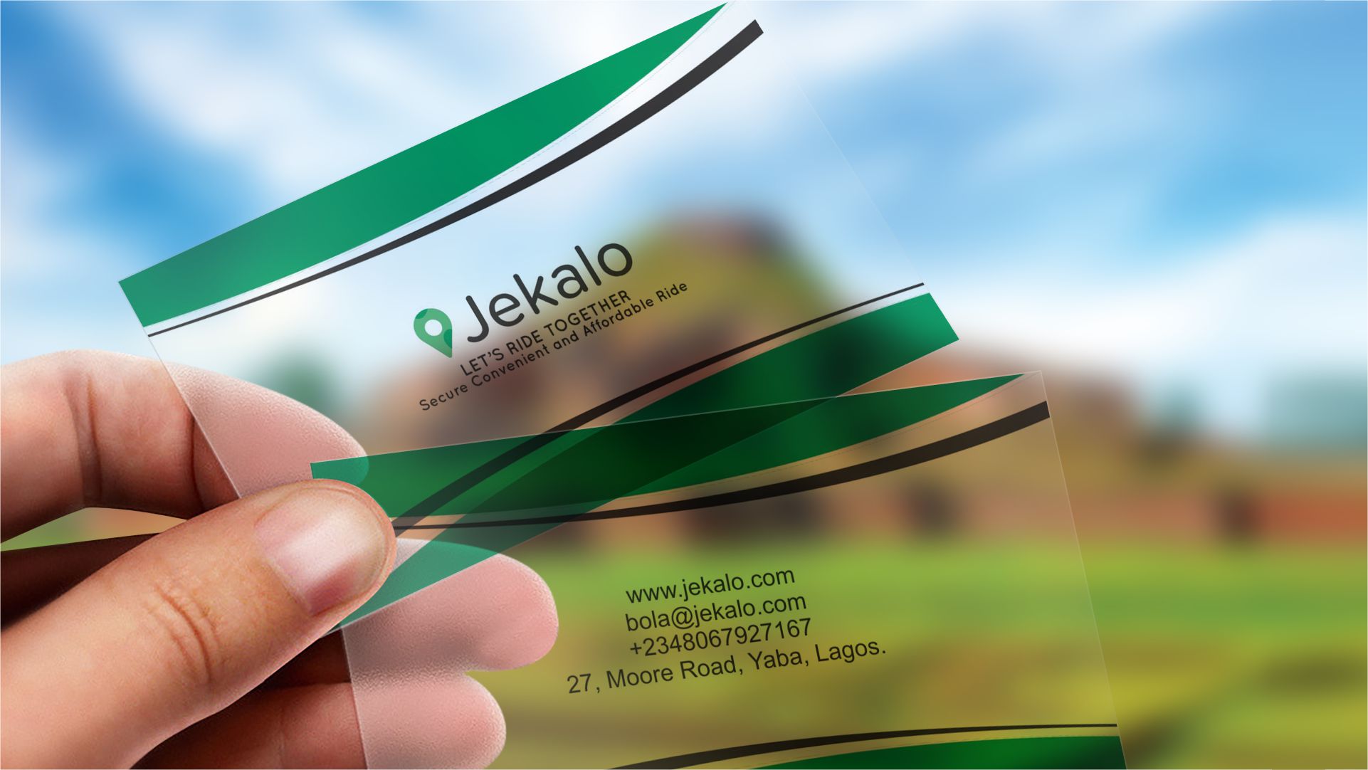 Translucent plastic Business Card printing and design in Lagos Nigeria