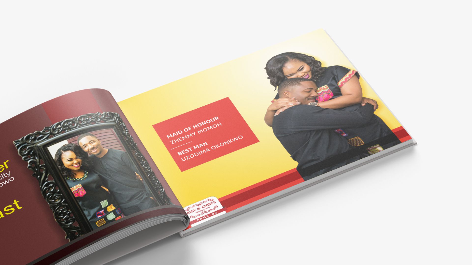 Magazine Wedding Programme Design and Printing in Lagos Nigeria