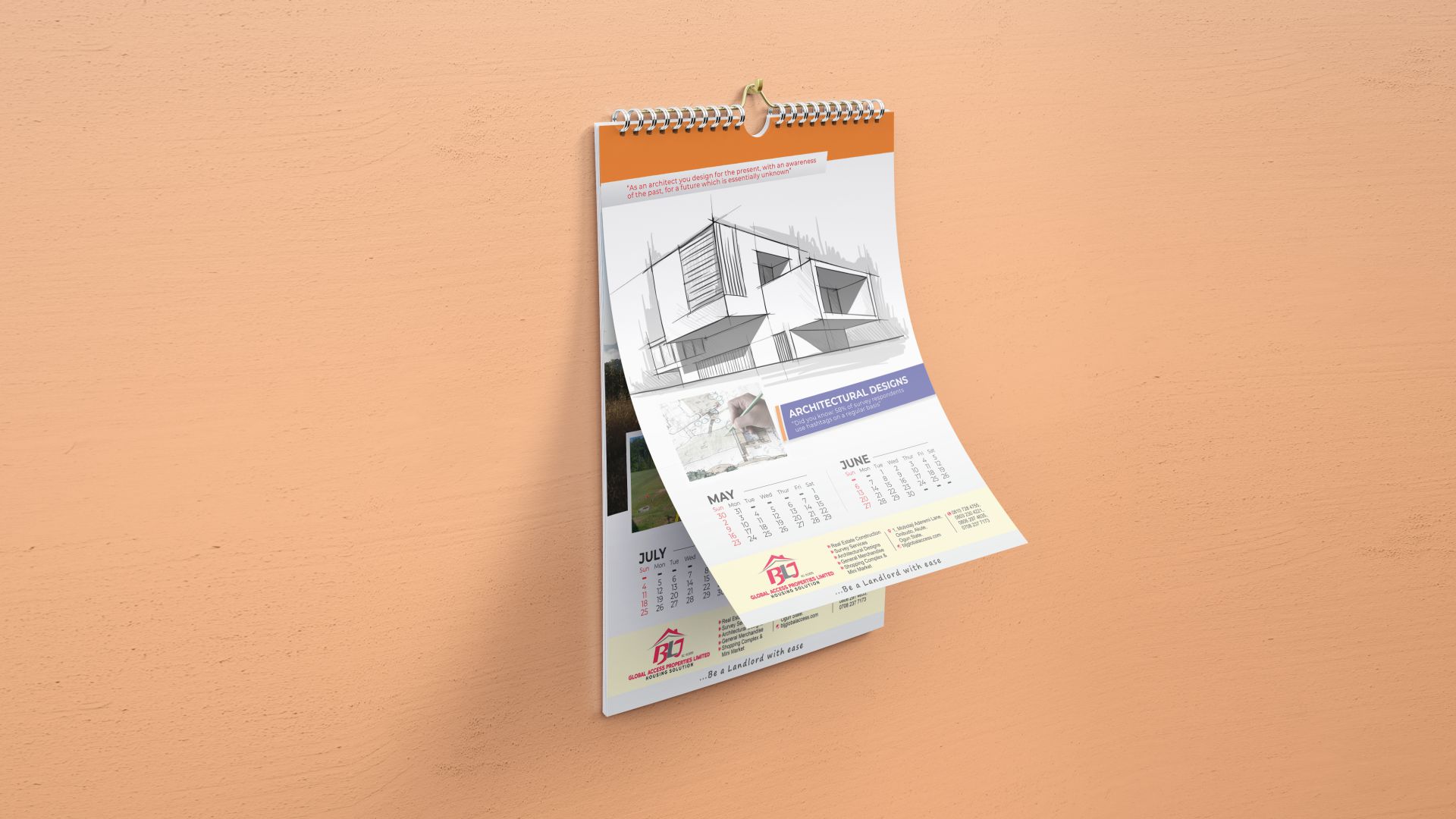 A3 Wall Calendars Design and Printing in Lagos Nigeria
