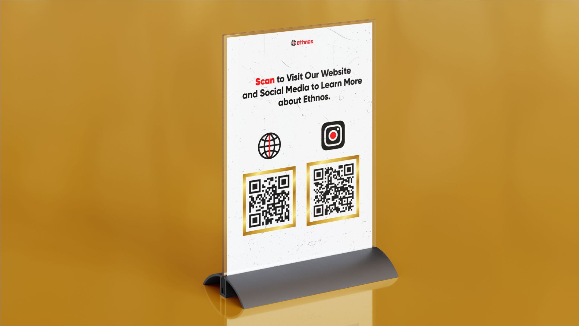 Acrylic Table Top Sign Holder Maker Design Branding in Lagos Nigeria