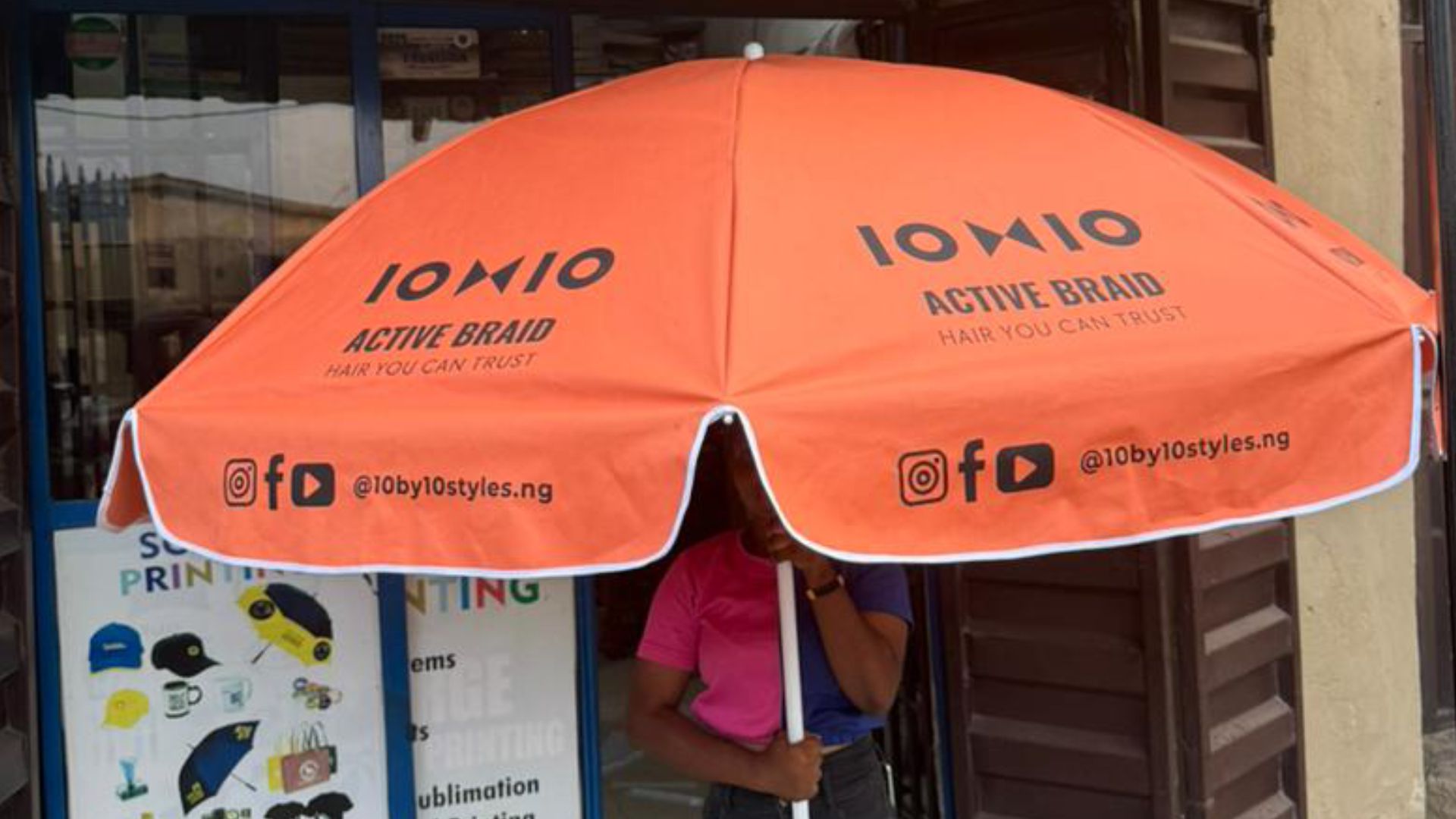 Beach Umbrella Print  in Lagos Nigeria