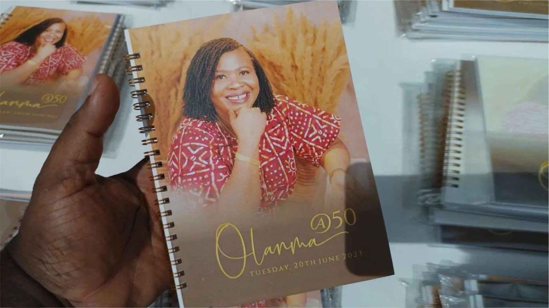 Birthday Anniversary Notepad Jotter Printing and Design in Lagos Nigeria