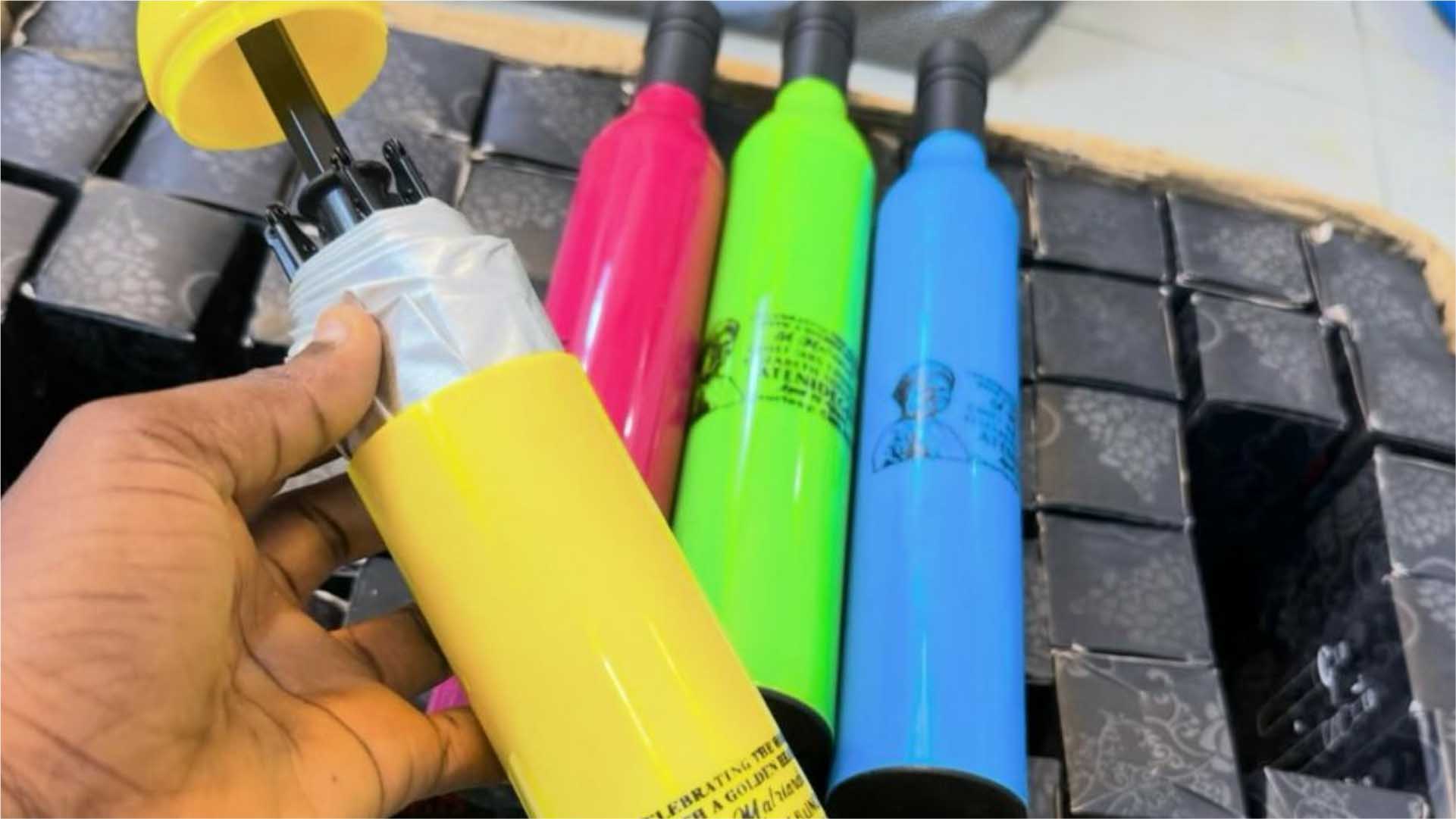Bottle Shape Umbrella Print and Design in Lagos Nigeria