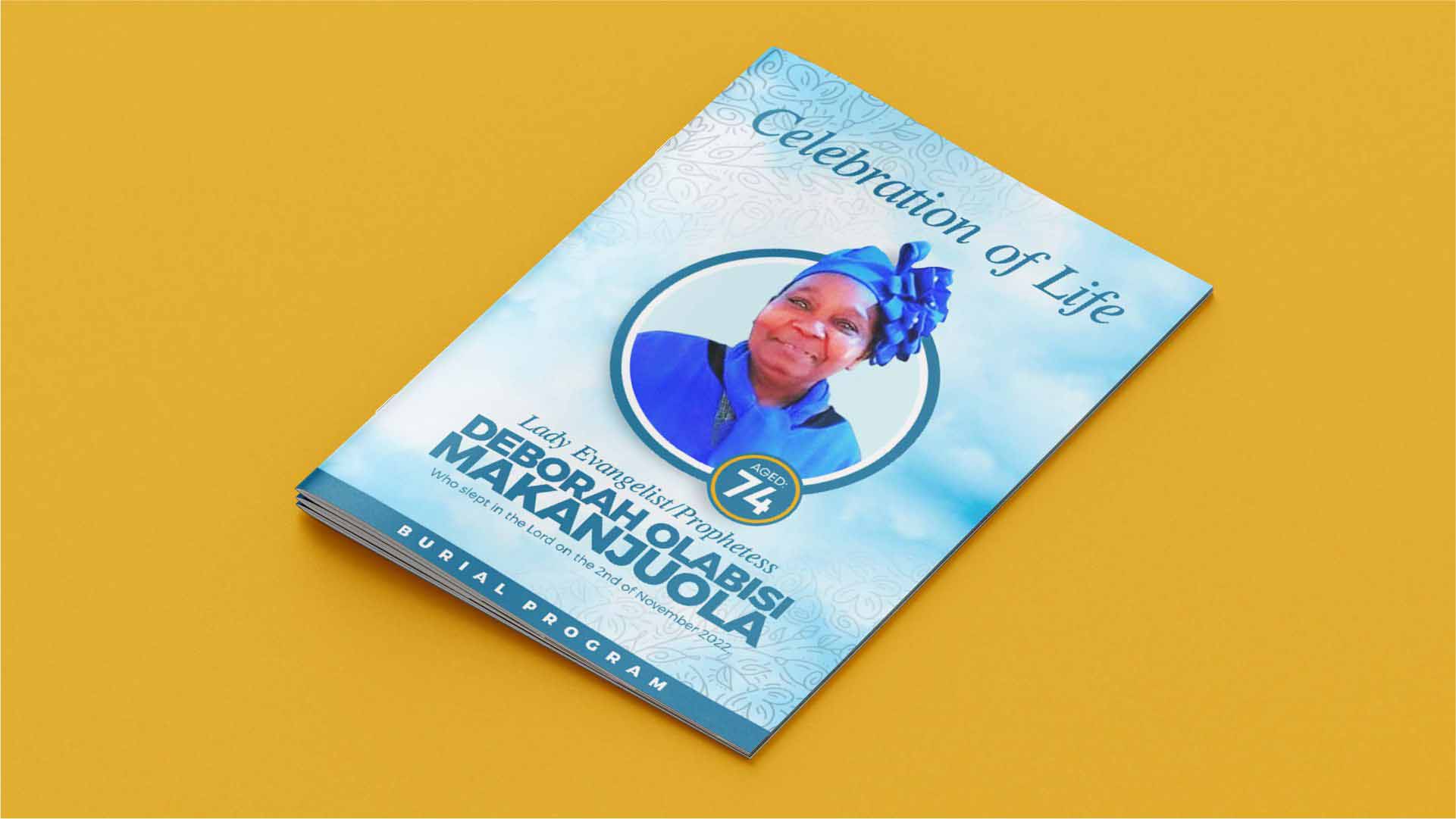 Burial Funeral Programme Print and Design in Lagos Nigeria