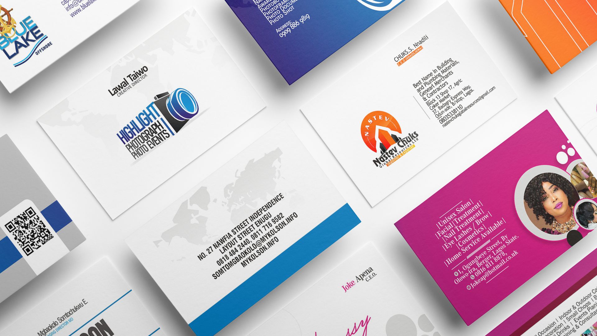 Business Card Printing and Design in Lagos Nigeria