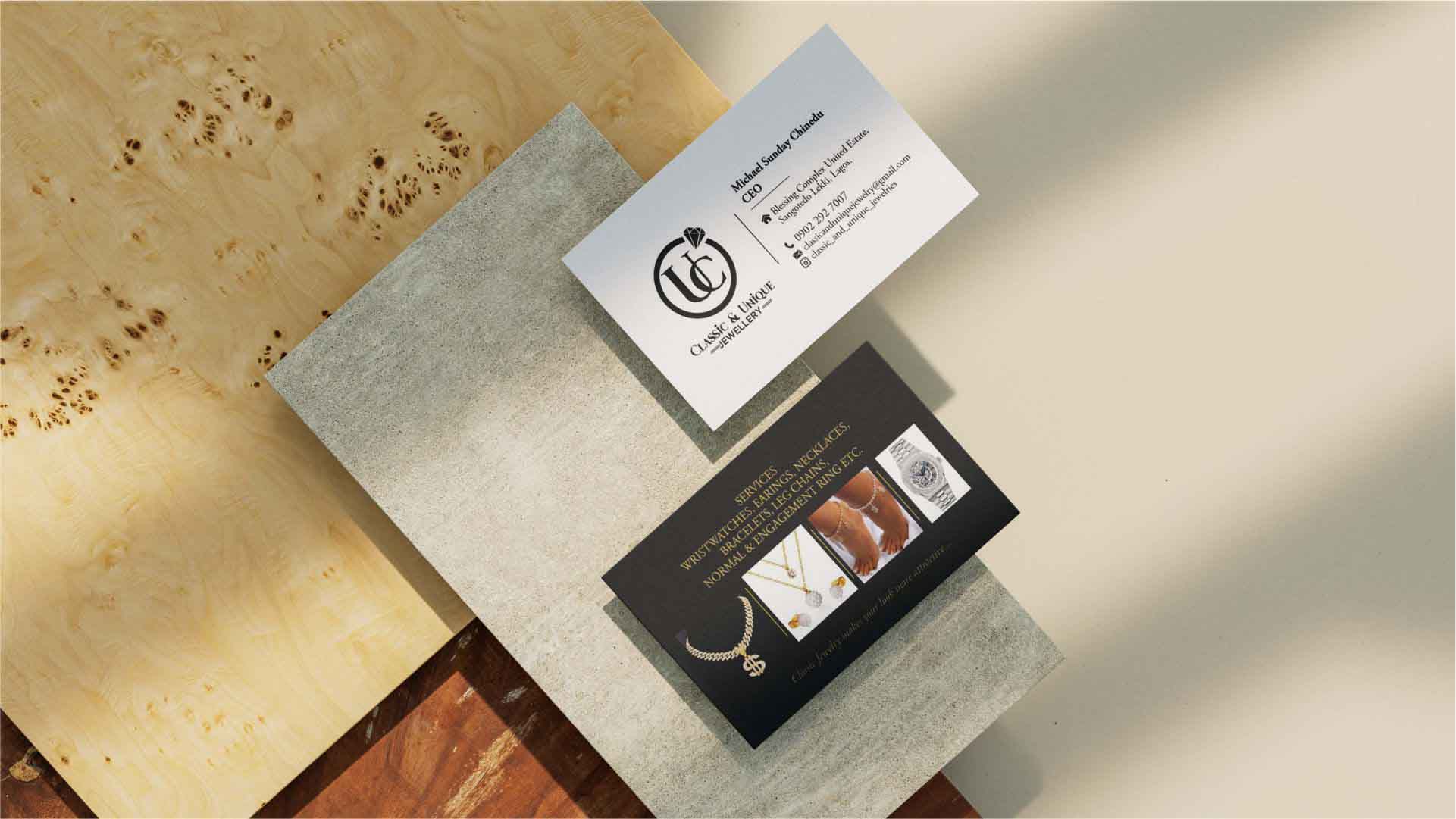 Professional Business Card Design and Printing in Lagos Nigeria