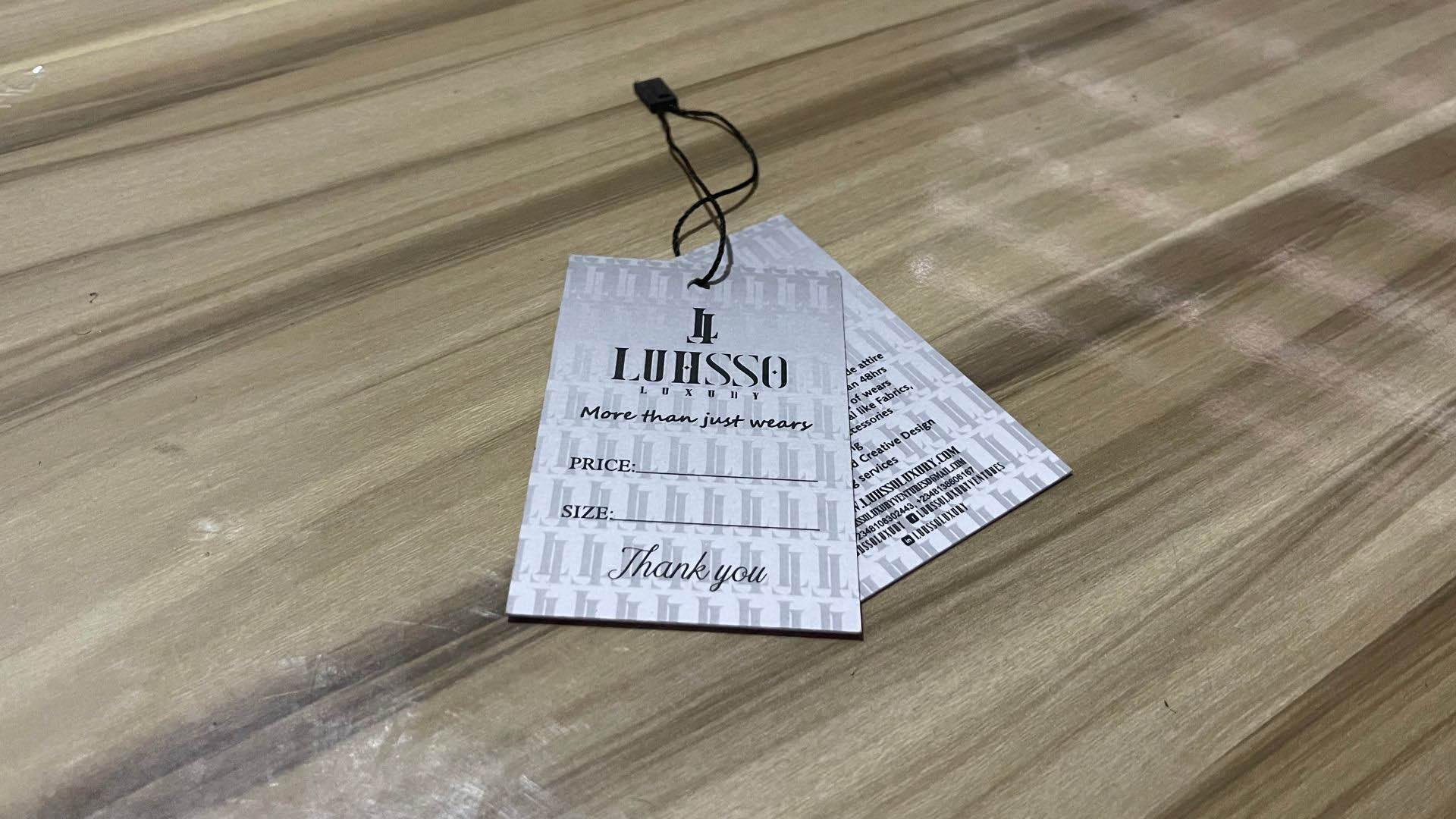 Clothing Tags Design and Print in Lagos Nigeria