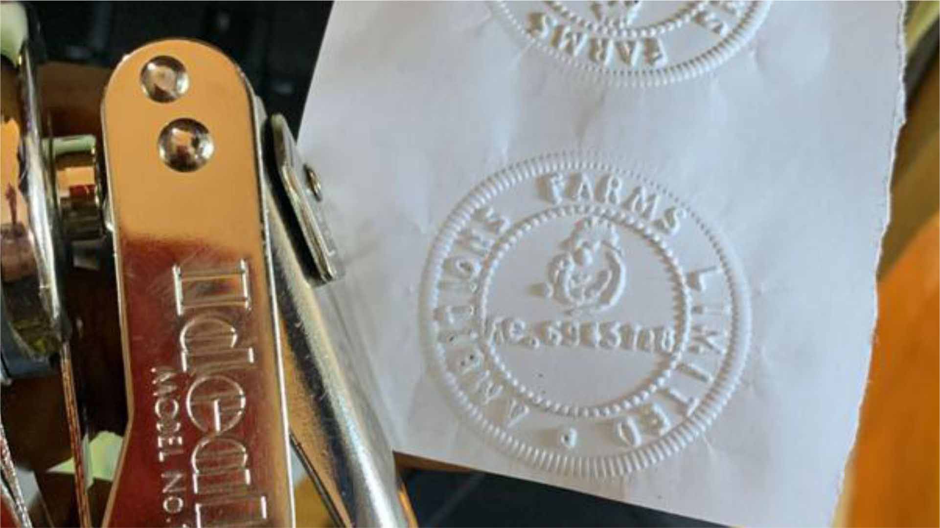 Company Seal Stamp Embossing in lagos nigeria