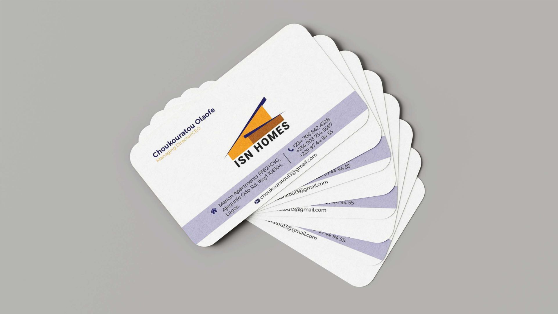 One-sided Complimentary Business Card Printing and Design in Lagos Nigeria