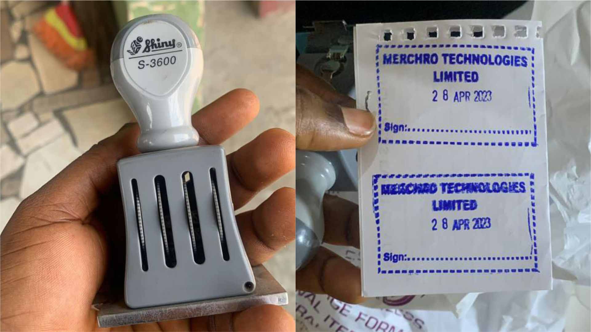 Custom Rubber Stamp and Dater Stamp in lagos nigeria