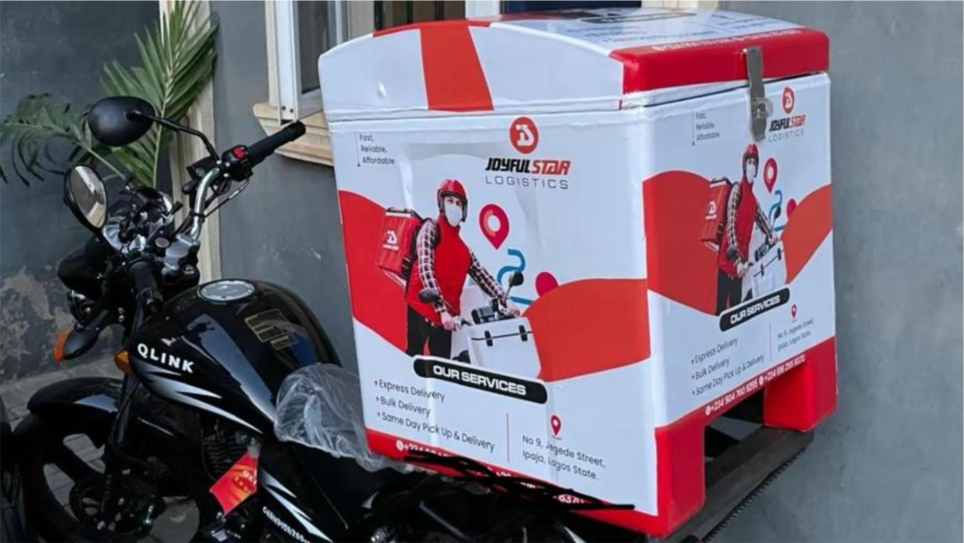 Custom Logistics Dispatch Courier Bike Box Print & Brand in Lagos Nigeria