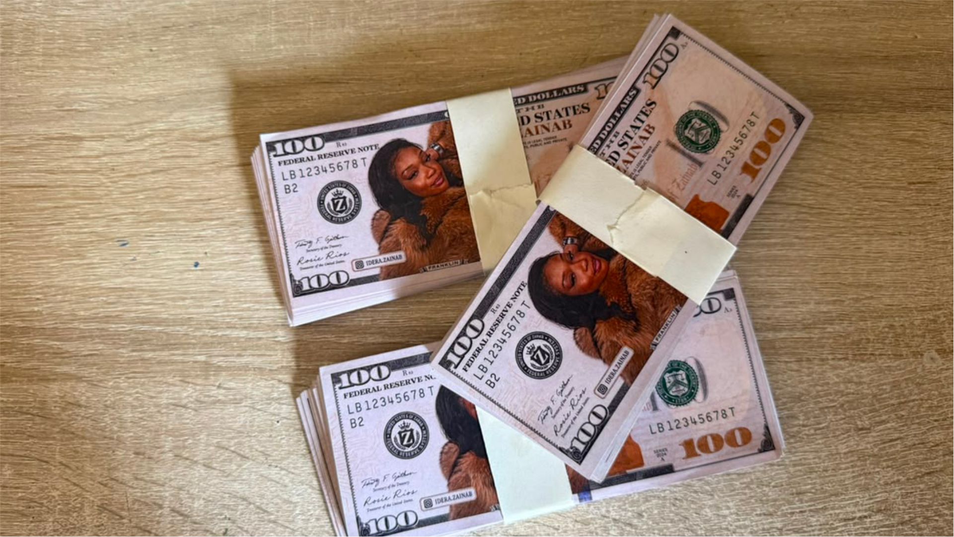 Event Fake Dummy Money Props Print for Parties