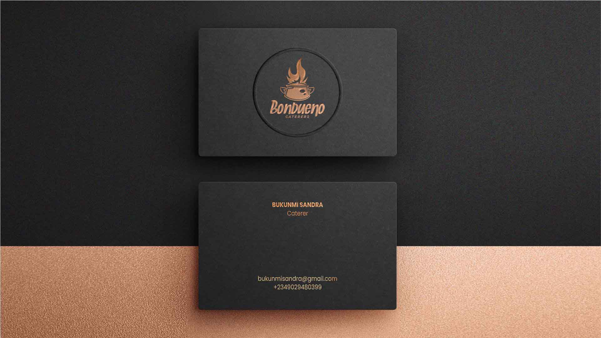 Foiled Debossed/Embossed Business Card Design and Print in Lagos Nigeria