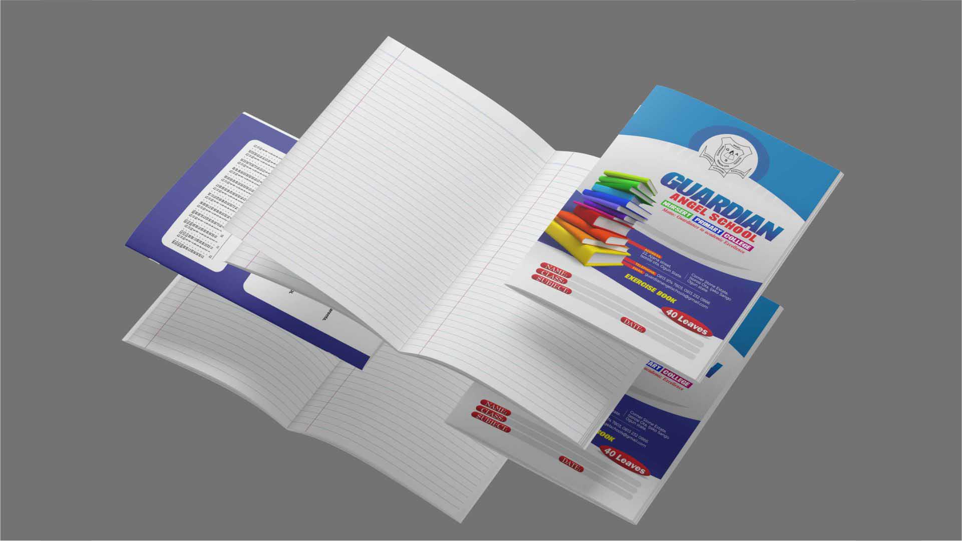 Notebook & Exercise Design and Printing in Lagos Nigeria