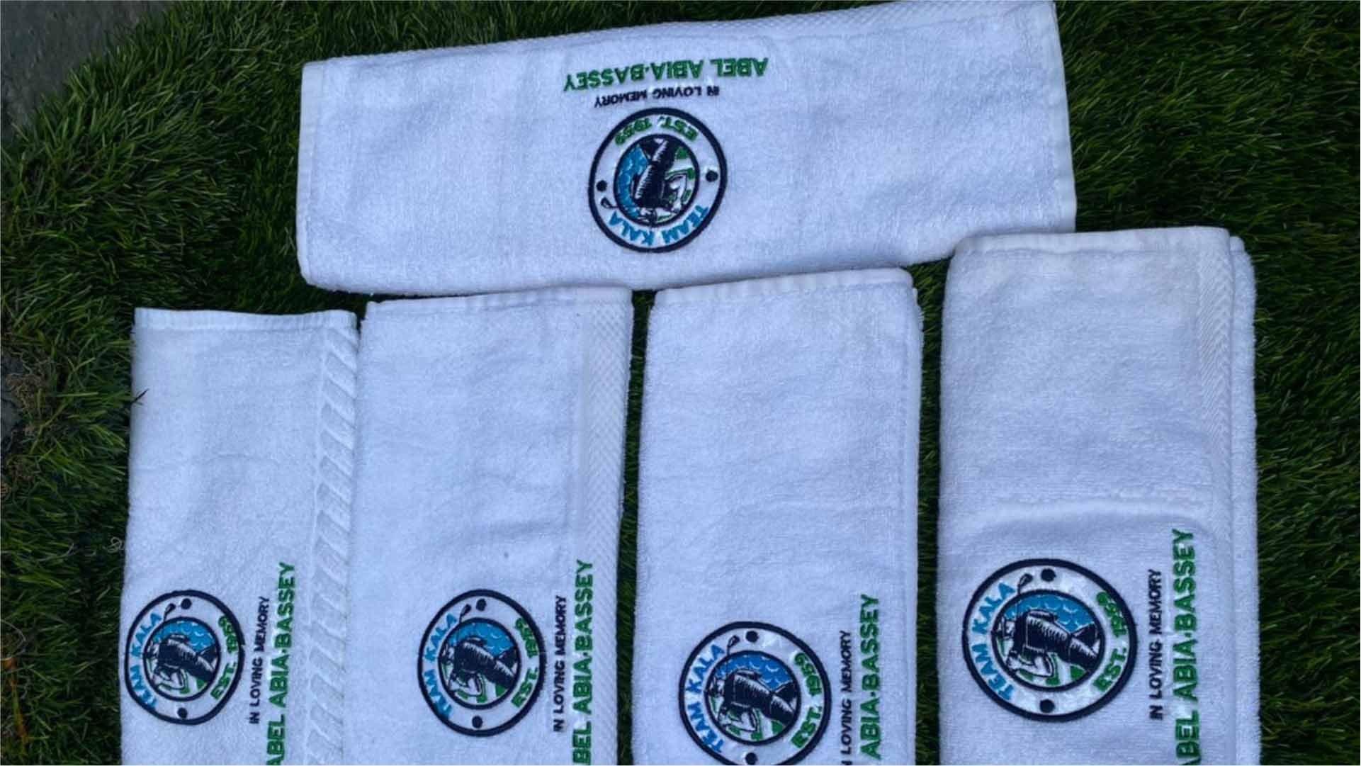 Monogram Face Towel Design and Print in Lagos Nigeria