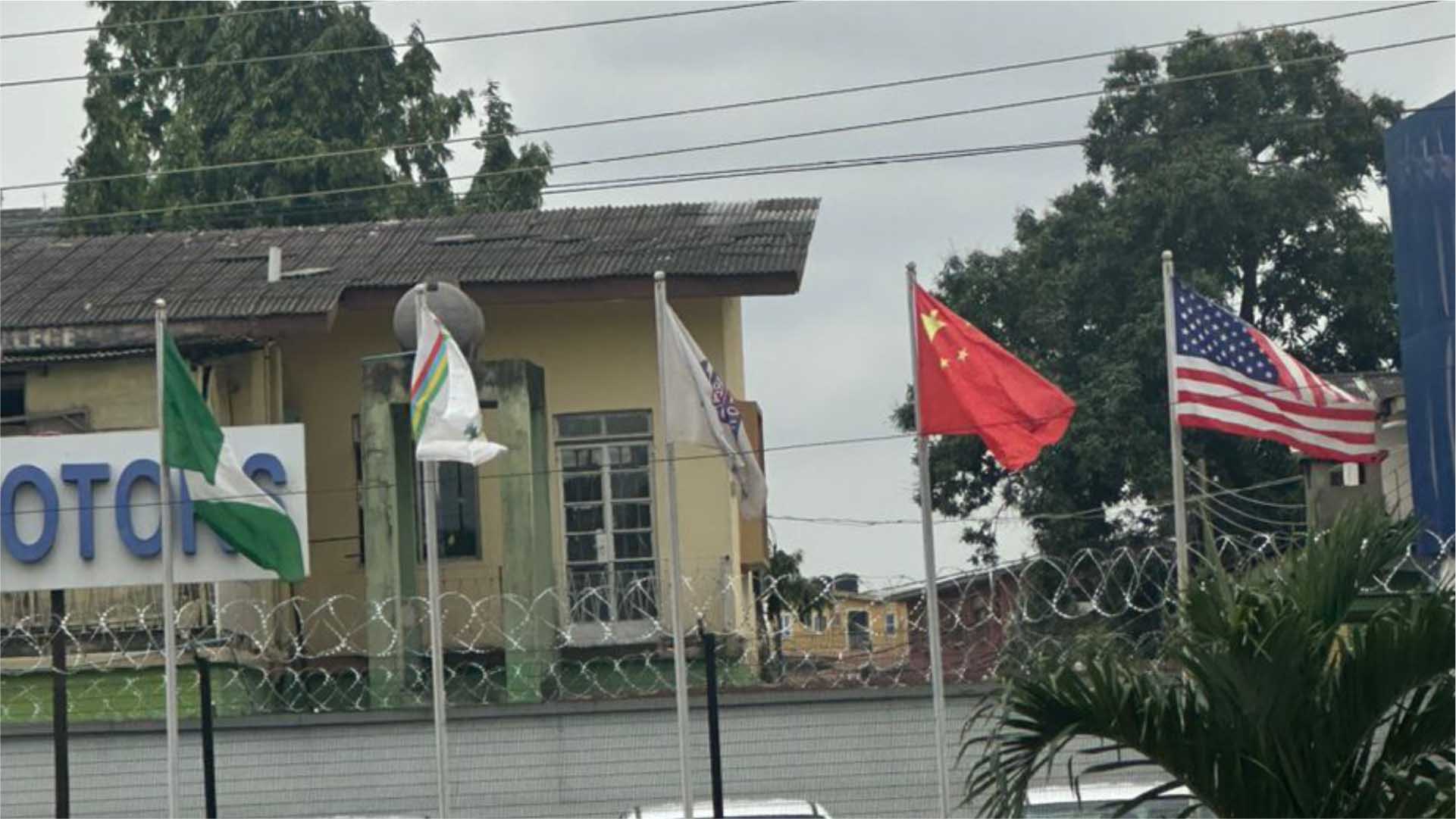 Country Flag Pole and Logo Flag Print in Lagos Nigeria