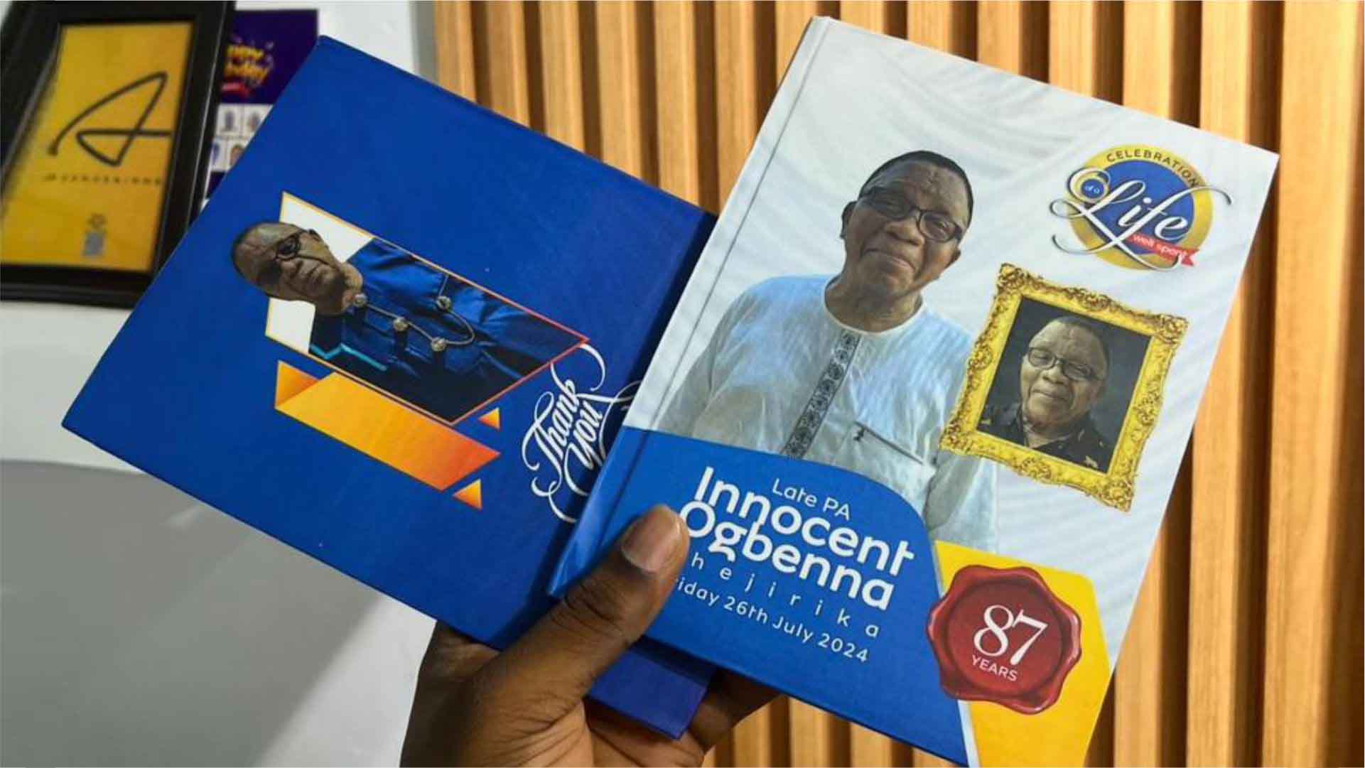 Funeral Jotter / Notepad Printing and Design in Lagos Nigeria