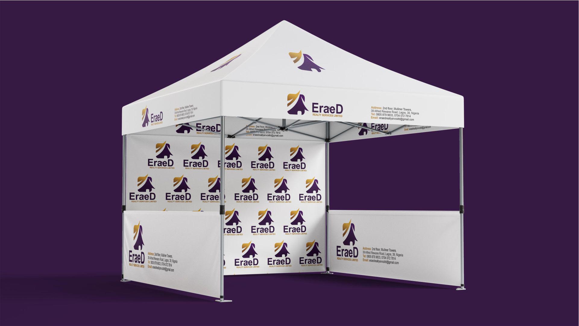 Pop-up Gazebo Canopy Tent Design and Print in Lagos Nigeria