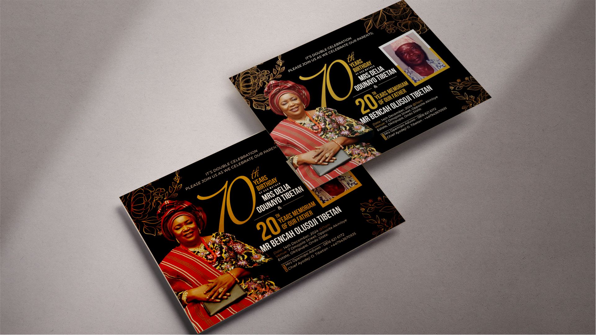 Online Birthday Invitation Card Design in Lagos Nigeria