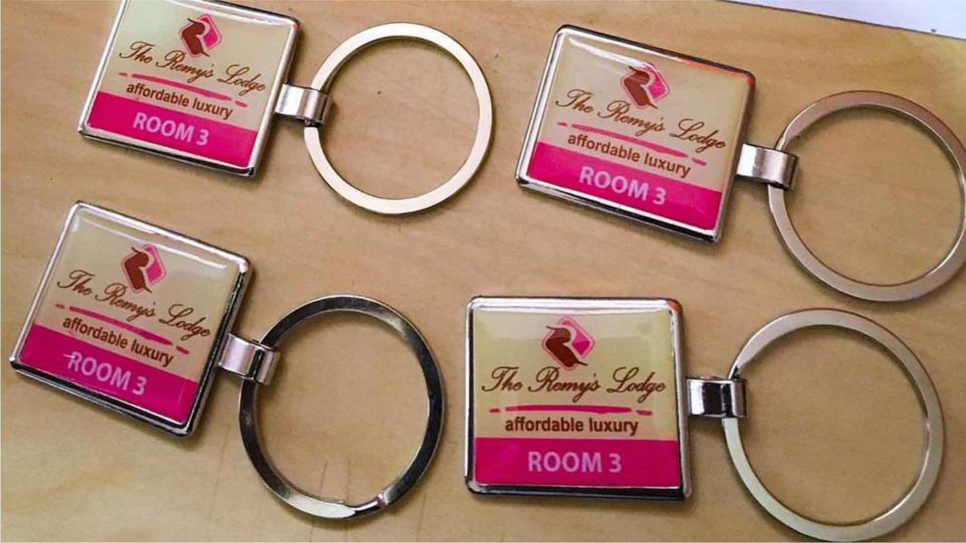 Metal Keyholder Design and Print in Lagos Nigeria