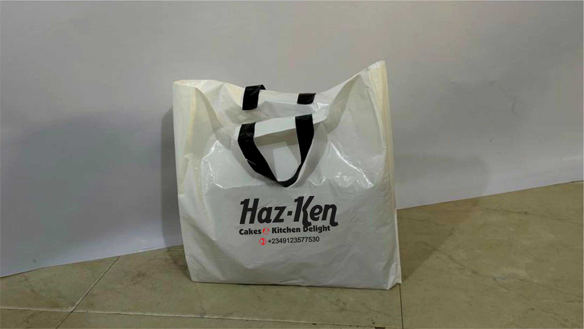 Loop Handle Nylon bags Design and Printing in Lagos Nigeria