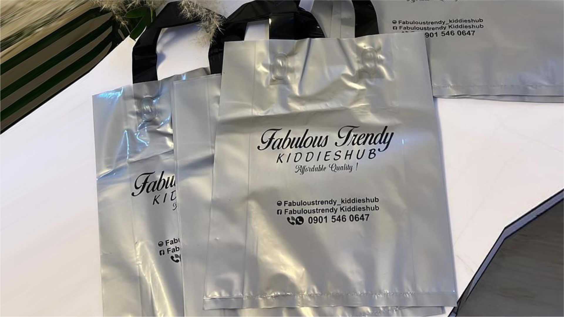 Loop Handle Nylon bags Design and Printing in Lagos Nigeria