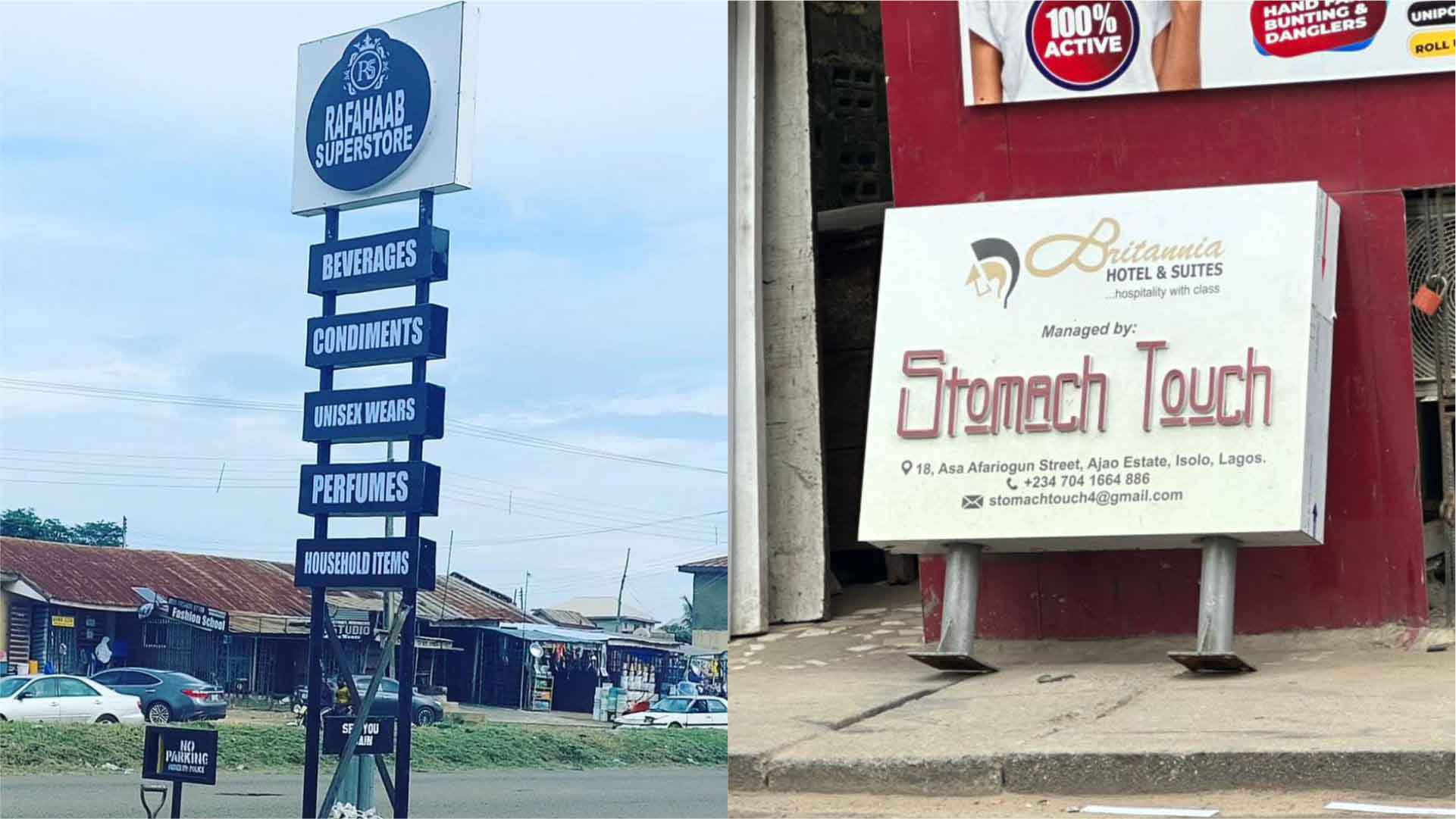 Company Pole Signage & Signs Maker in Lagos Nigeria