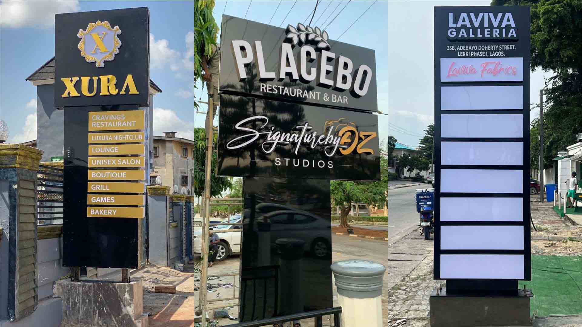 Company Pylon Signage & Signs Making in Lagos Nigeria