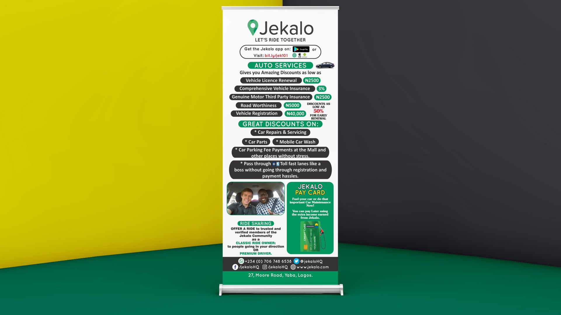Roll-up Banner printing and design in lagos nigeria