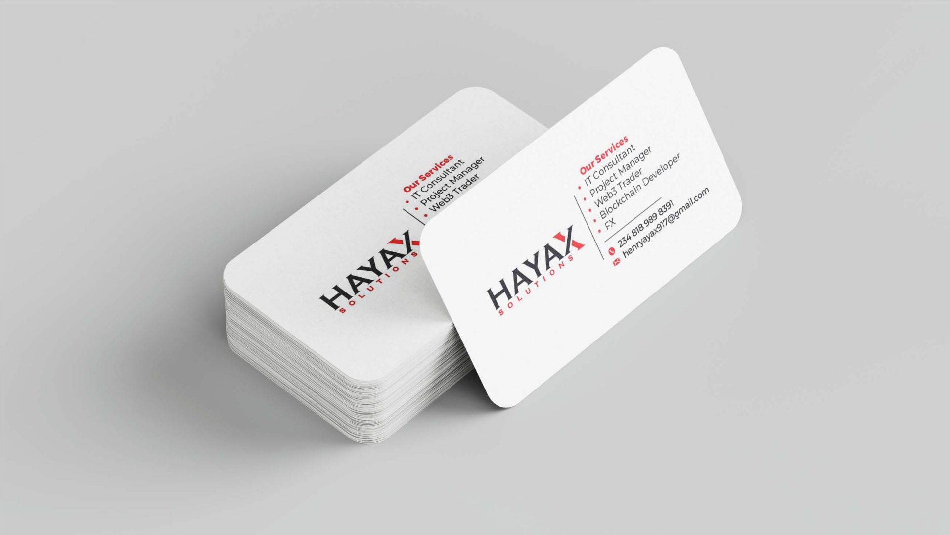 Single-sided Business Card Print and Design