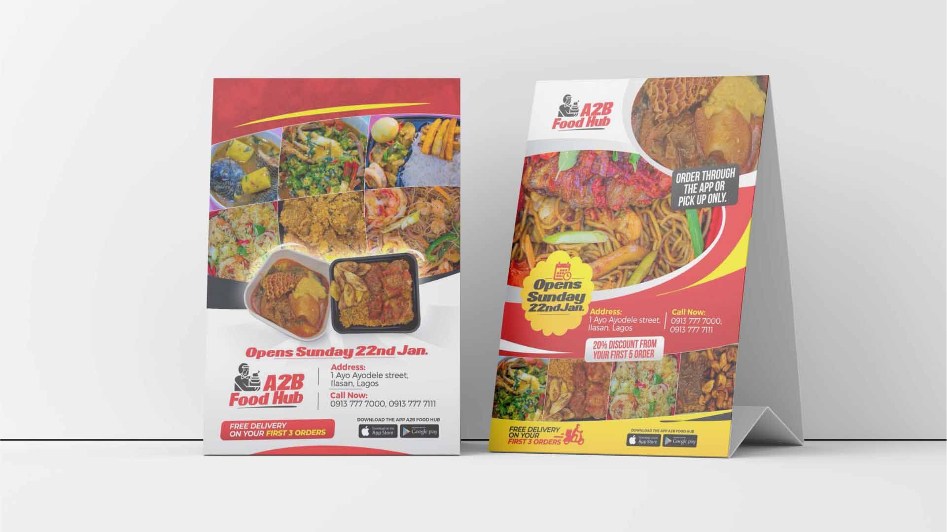 Table Tent Print and Design in Lagos Nigeria