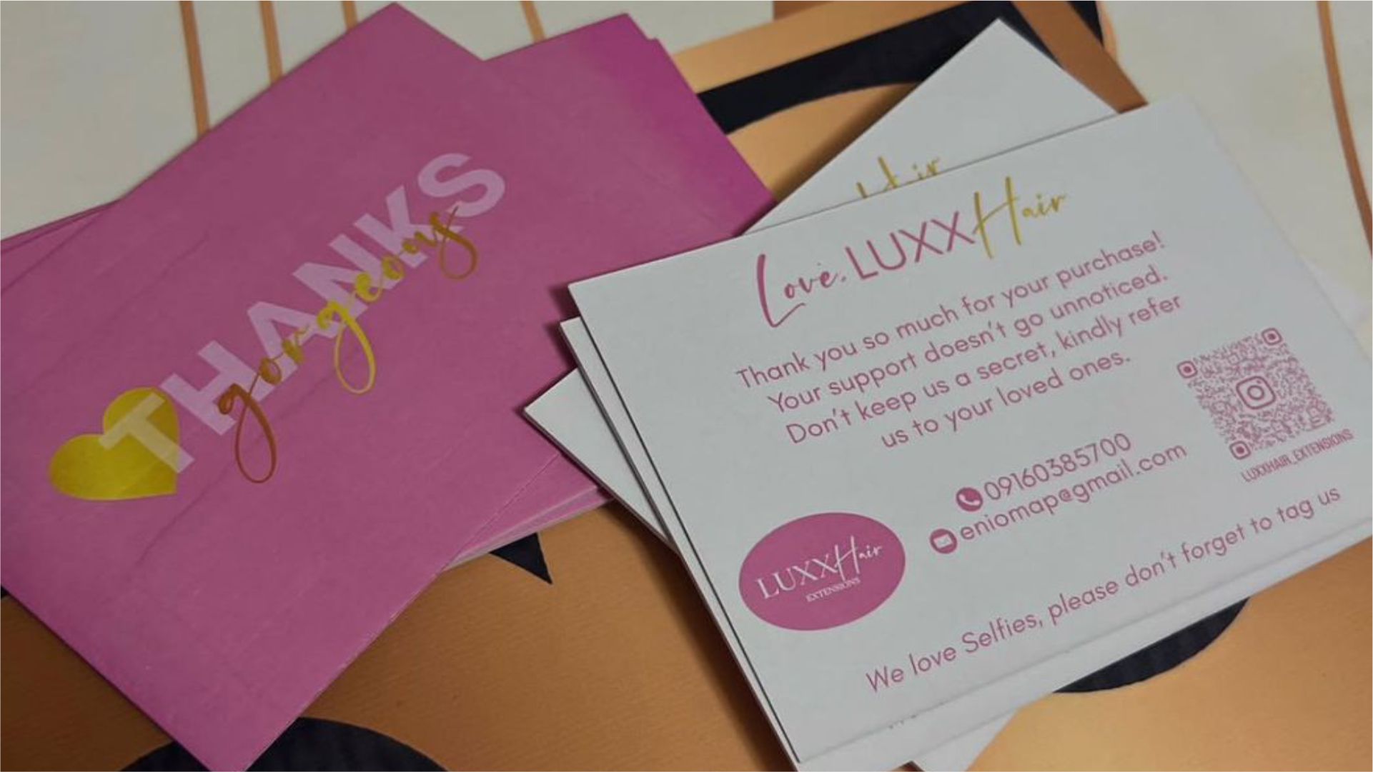 Thank You Card Design and Print in Lagos Nigeria