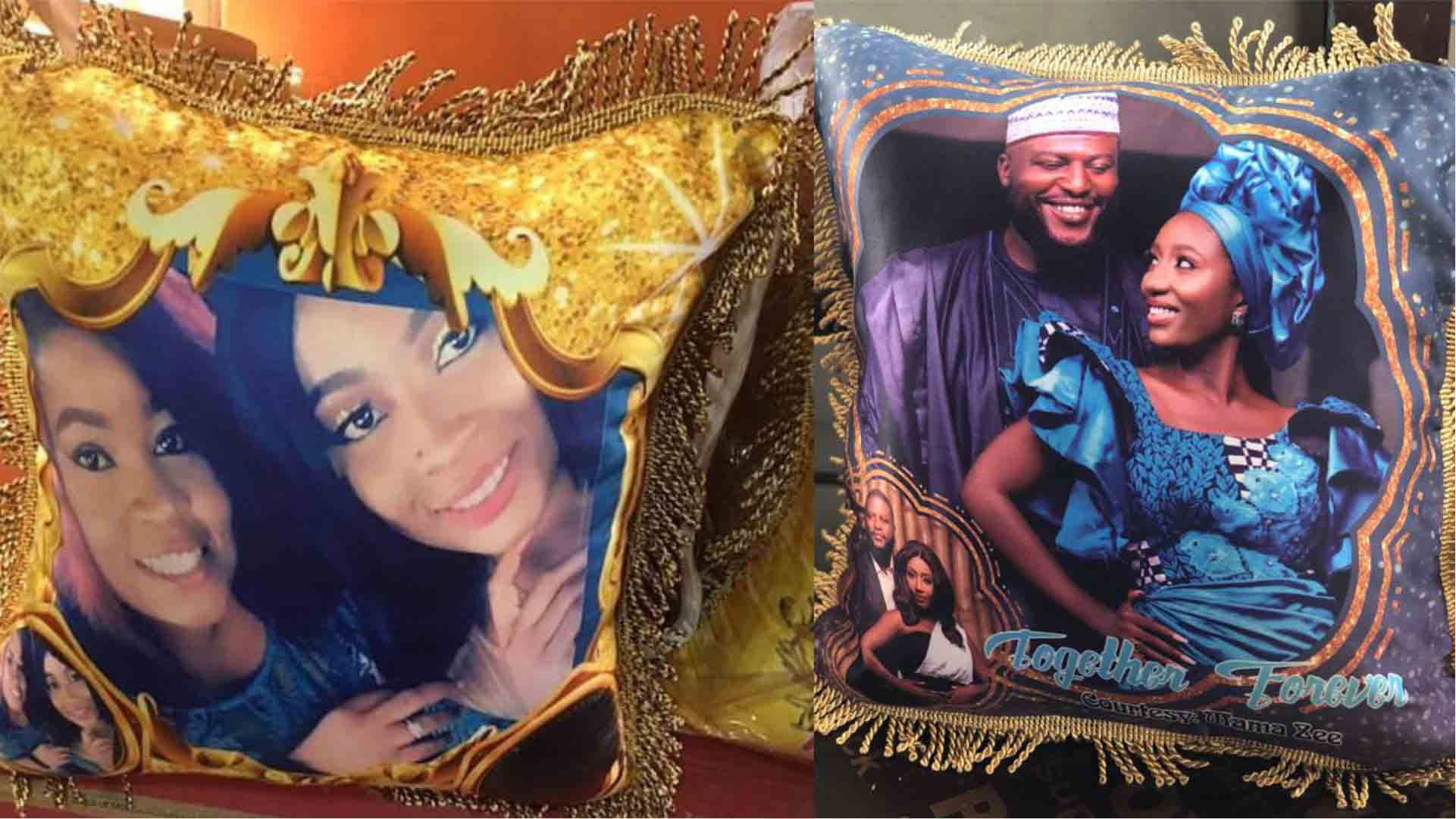 Personalized Royal Throw Pillows Print Design in Lagos Nigeria