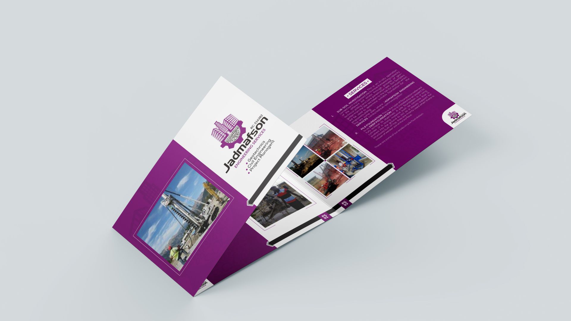 Tri-fold Square Brochure Printing and Design in Lagos Nigeria