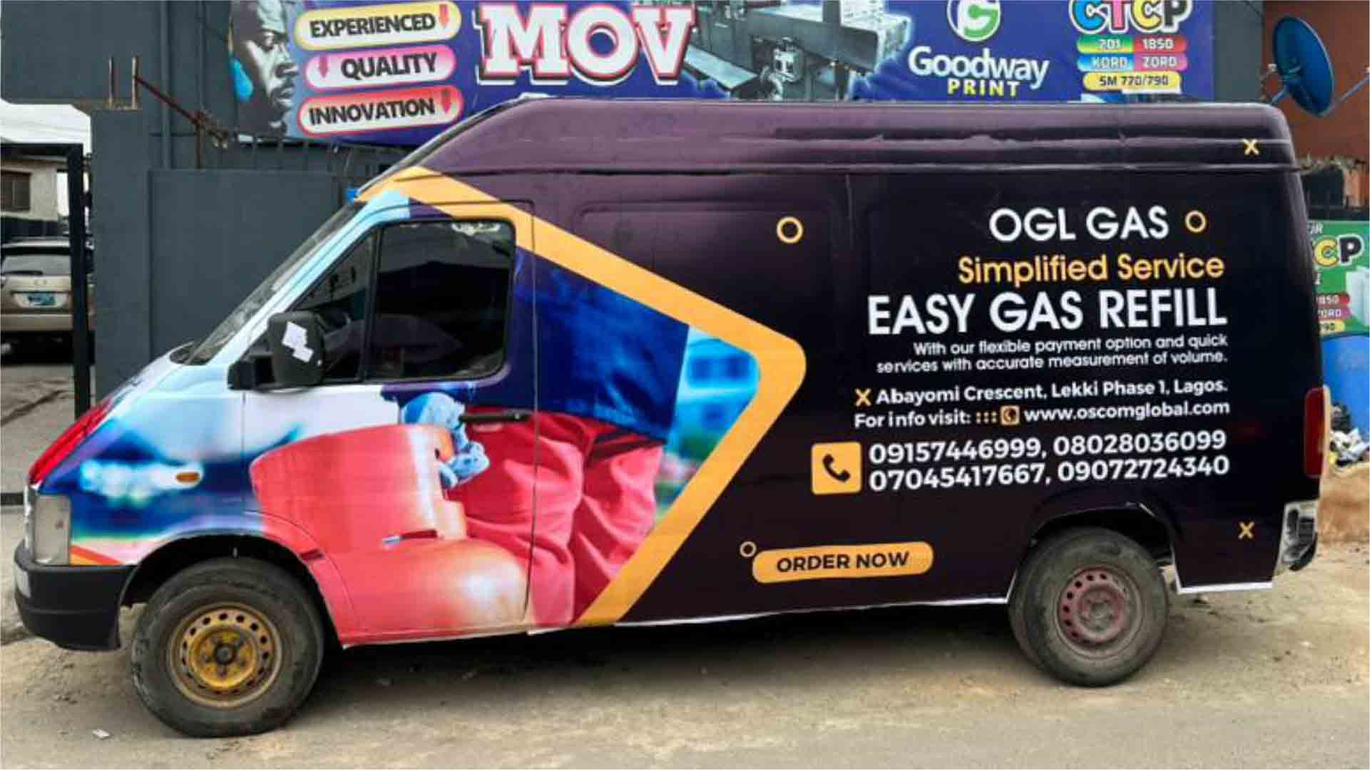 Vehicle Van Wraps Branding and Design in Lagos Nigeria