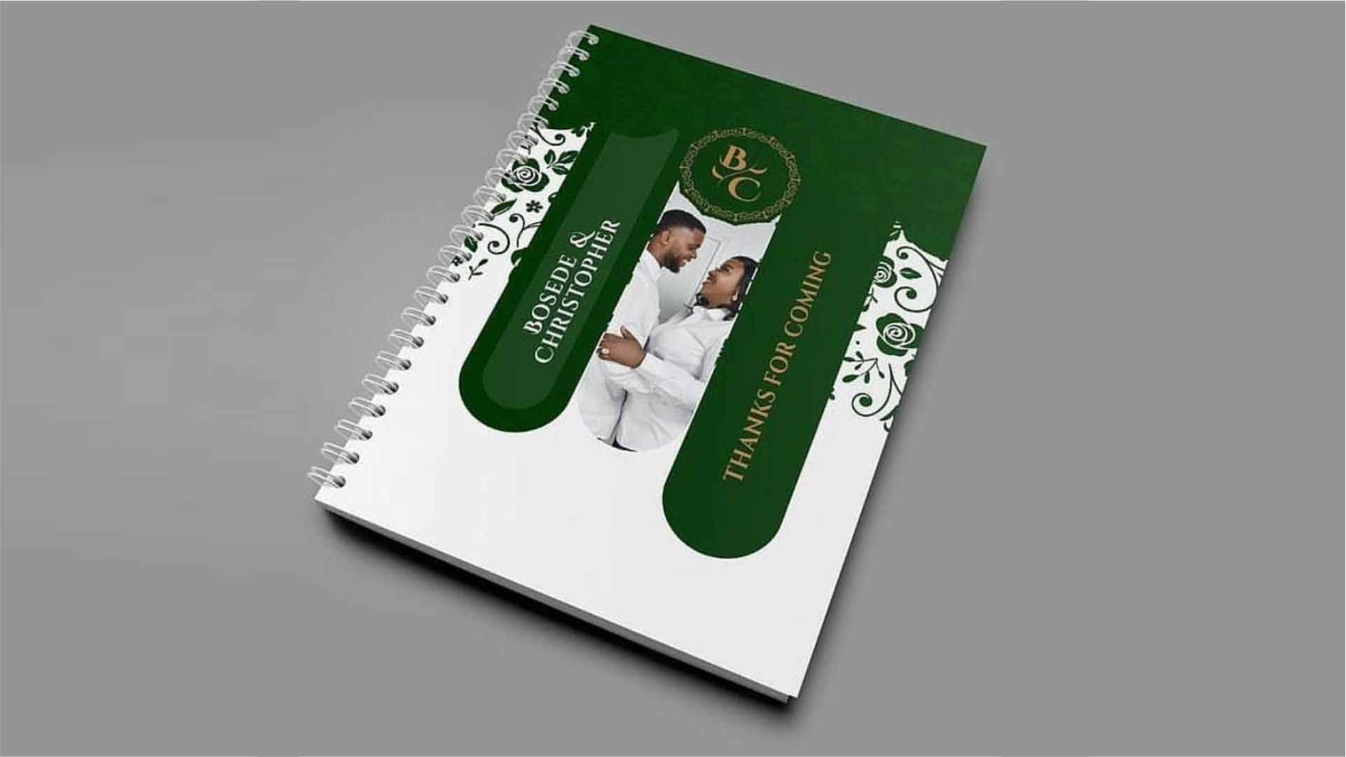 Wedding Souvenir Notepad Jotter Print and Design in Lagos Nigeria