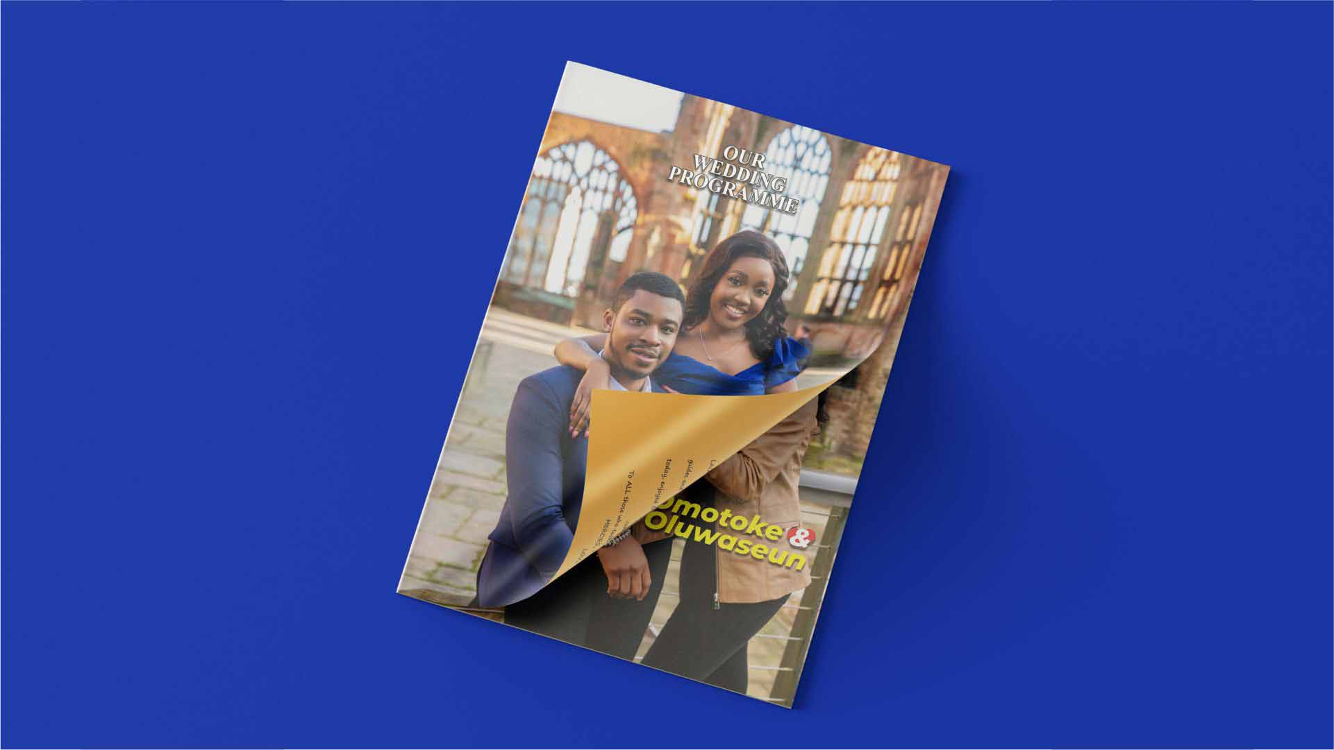 Wedding Ceremony Programme Print and Design in Lagos Nigeria