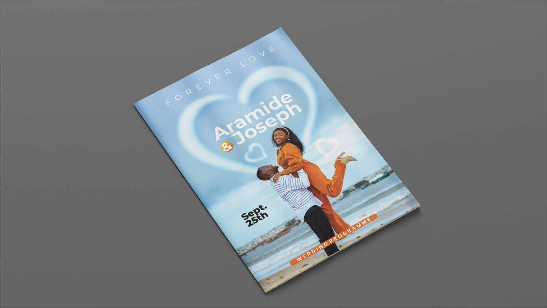 Wedding Ceremony Programme Print and Design in Lagos Nigeria