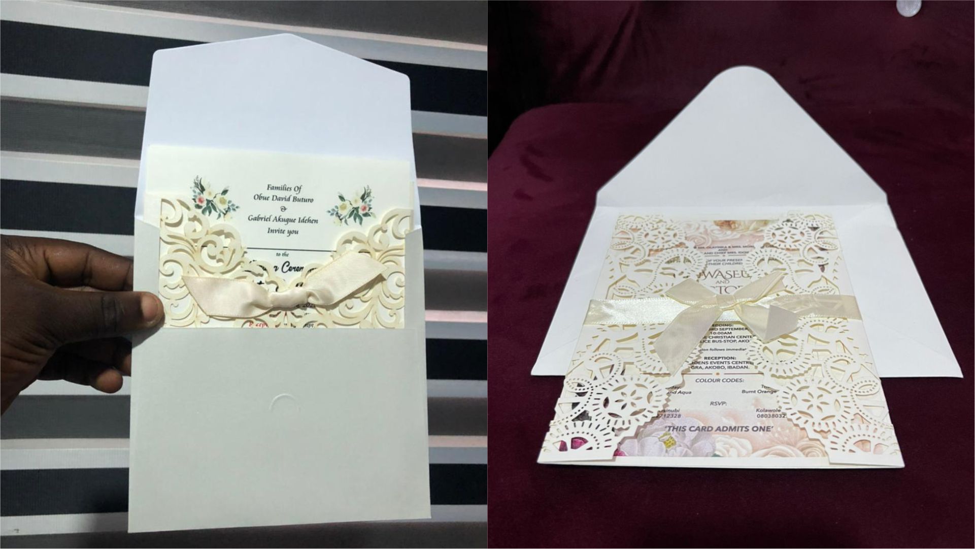 Wedding Invitation Card Design in lagos nigeria