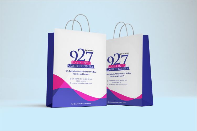 paper bag printing ad design in Lagos Nigeria