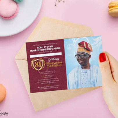 Digital printer in lagos nigeria birthday invitation card hazken prints